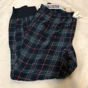 super cozy plaid pj pants. hollister